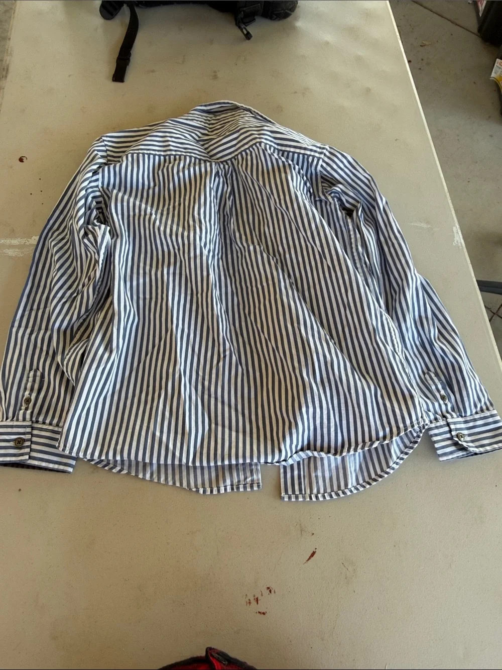 Gymboree Navy and White Striped Button-Down Shirt